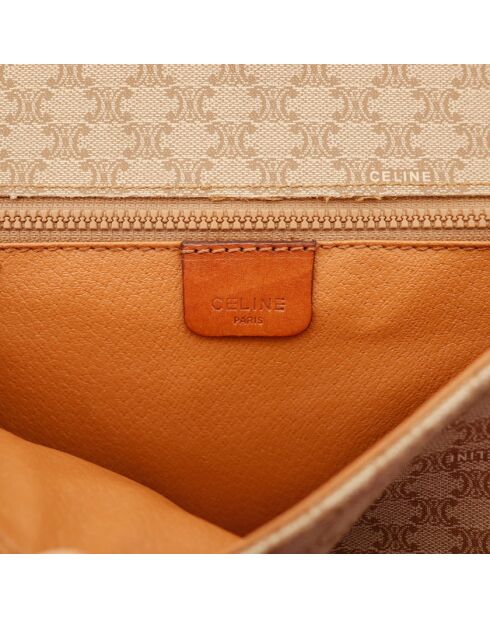 The Celine Macadam Umhängetasche hellbeige - 22x18x7 cm - Guter Zustand