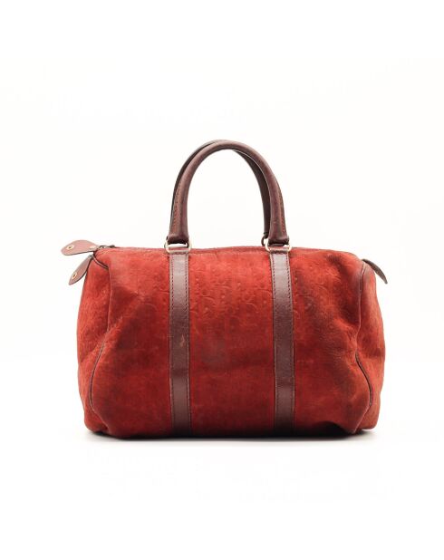 Le Boston Daim Rouge Dior rouge - 30x20 cm - Etat correct