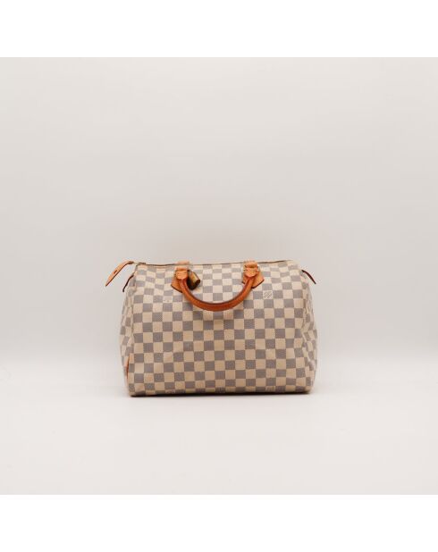 The Speedy 30 Damier Azur Louis Vuitton beige claro - 30x21x17 cm - Muy buen estado