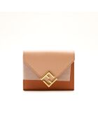 Portafoglio rosa Fendi Diamonds - 10x8x4 cm - Nuovo