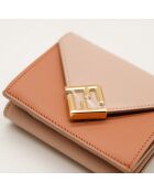 Portafoglio rosa Fendi Diamonds - 10x8x4 cm - Nuovo