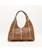 La Jackie Gucci marrone - 45x40x15 cm - Buone condizioni con diversi segni visibili di usura