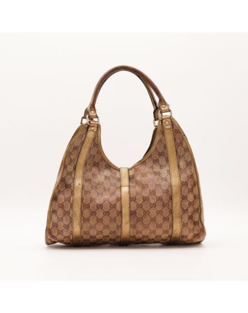 La Jackie Gucci marrone - 45x40x15 cm - Buone condizioni con diversi segni visibili di usura