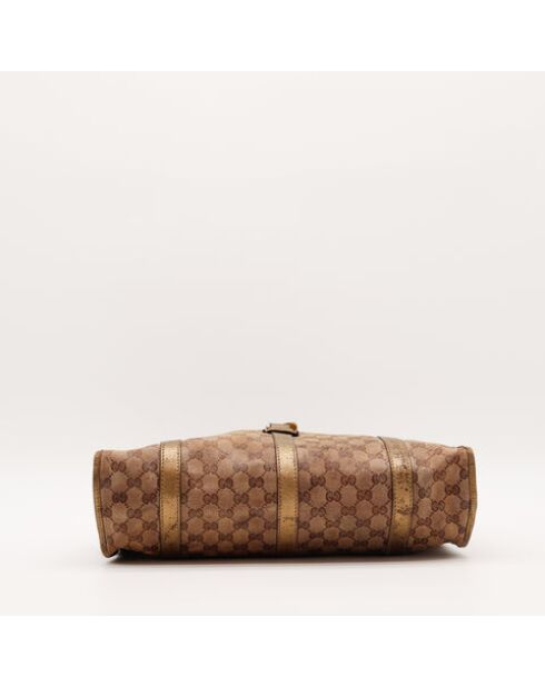 La Jackie Gucci marrone - 45x40x15 cm - Buone condizioni con diversi segni visibili di usura