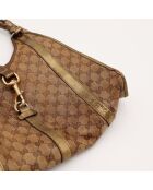 La Jackie Gucci marrone - 45x40x15 cm - Buone condizioni con diversi segni visibili di usura
