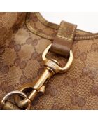 La Jackie Gucci marrone - 45x40x15 cm - Buone condizioni con diversi segni visibili di usura