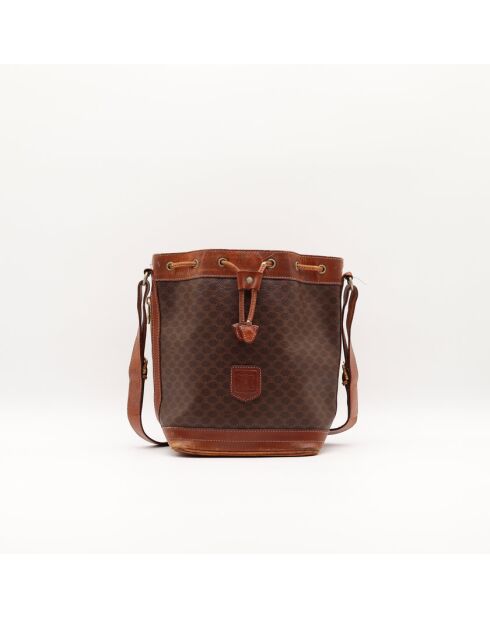 Der dunkelbraune Eimer Celine Macadam - 28x21x14 cm - Mehrere sichtbare Gebrauchsspuren