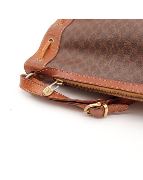 Der dunkelbraune Eimer Celine Macadam - 28x21x14 cm - Mehrere sichtbare Gebrauchsspuren