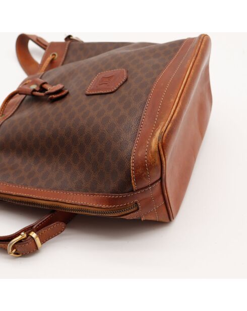 Der dunkelbraune Eimer Celine Macadam - 28x21x14 cm - Mehrere sichtbare Gebrauchsspuren