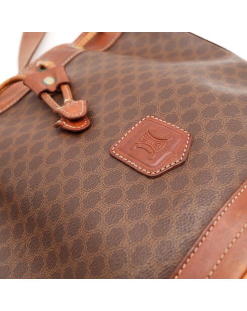 Der dunkelbraune Eimer Celine Macadam - 28x21x14 cm - Mehrere sichtbare Gebrauchsspuren