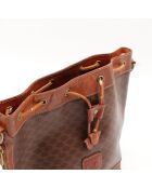 Der dunkelbraune Eimer Celine Macadam - 28x21x14 cm - Mehrere sichtbare Gebrauchsspuren