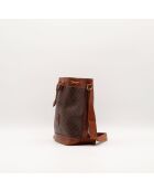 Der dunkelbraune Eimer Celine Macadam - 28x21x14 cm - Mehrere sichtbare Gebrauchsspuren