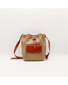 El cubo Celine Macadam de color beige, 22 x 29 x 16 cm, en buen estado