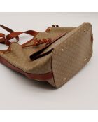 El cubo Celine Macadam de color beige, 22 x 29 x 16 cm, en buen estado