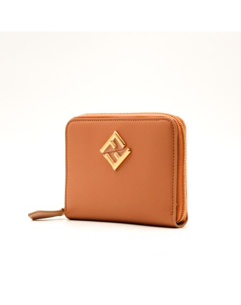 Cartera rosa con cremallera The Fendi Diamonds, 9 x 12,5 x 2 cm, nueva