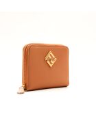 Cartera rosa con cremallera The Fendi Diamonds, 9 x 12,5 x 2 cm, nueva