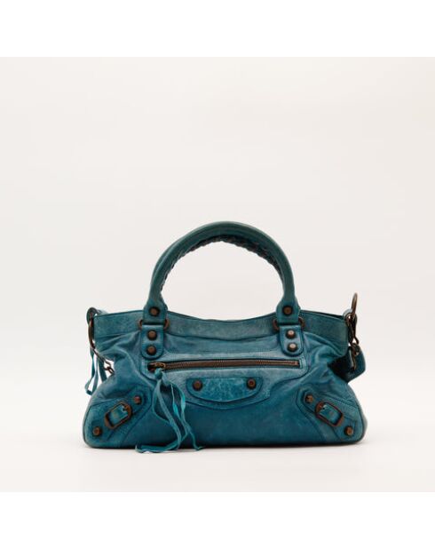 Le First Balenciaga Bleu- 32x18x5 cm -Très bon état