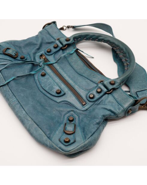 Le First Balenciaga Bleu- 32x18x5 cm -Très bon état