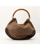 Le Hobo Gucci Bambou Marron - Bon état