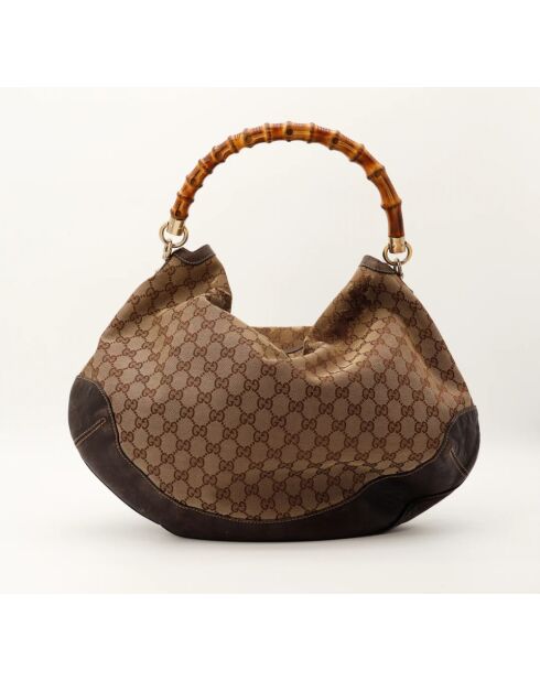 Le Hobo Gucci Bambou Marron - Bon état
