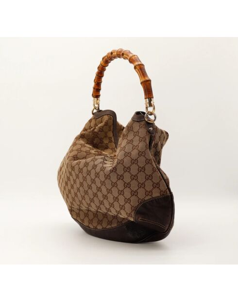 Le Hobo Gucci Bambou Marron - Bon état