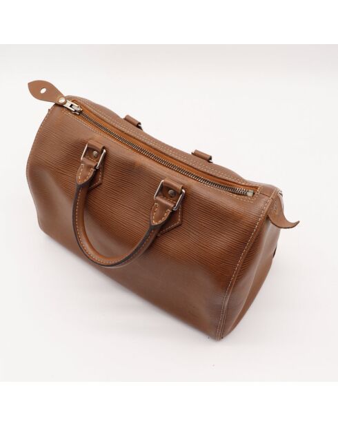 The Speedy 30 Épi kastanienbraun Louis Vuitton Maroon- 30x21x17 cm - Guter Zustand mit mehreren sichtbaren Gebrauchsspuren