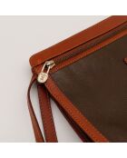 La Pochette Celine Cuir Dragonne- 28x23 cm -Bon état