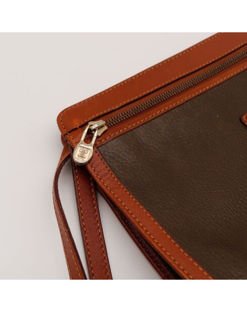 La Pochette Celine Cuir Dragonne- 28x23 cm -Bon état