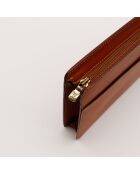 La custodia Louis Vuitton Epi marrone - 26x18 cm - Buone condizioni con diversi segni visibili di usura