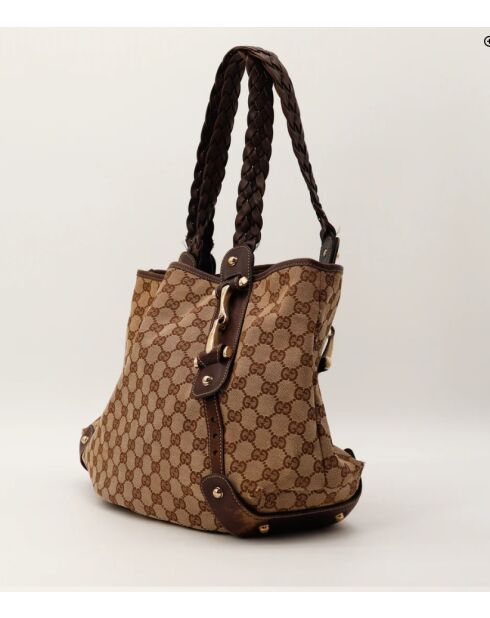 The Pelham Gucci bruine draagtas - 38x23x10 cm - Zeer goede staat