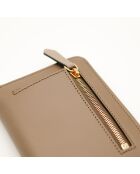 The Fendi Diamonds Geldbörse mit Reißverschluss in Beige — 9 x 12,5 x 2 cm — Neu