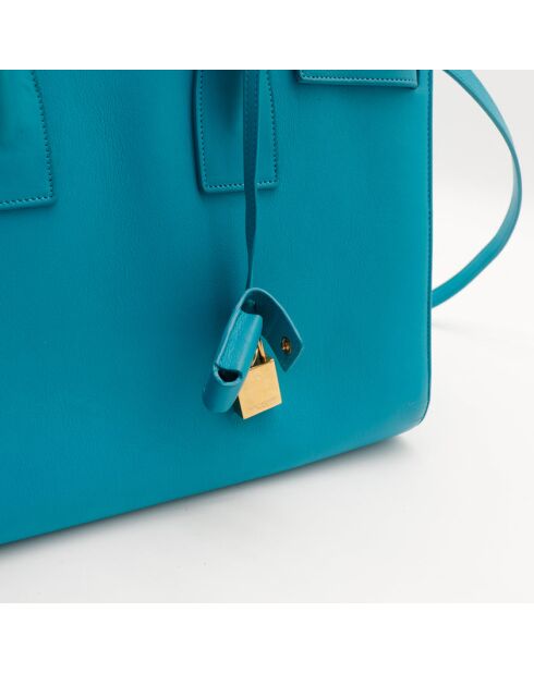 The Saint Laurent blaue Tagestasche - 25x31,5x14,5 cm - Sehr guter Zustand