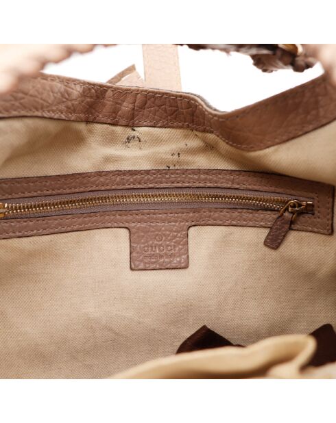 El nuevo Jackie Gucci de cuero marrón - 29x35x5 cm - Muy buen estado