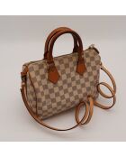 Tracolla The Speedy 25 Louis Vuitton beige grigio - 25x19x15 cm - Buone condizioni