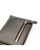 Portafoglio con zip nero Fendi Diamonds - 9x12,5x2 cm - Nuovo
