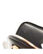 Portafoglio con zip nero Fendi Diamonds - 9x12,5x2 cm - Nuovo