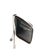 Portafoglio con zip nero Fendi Diamonds - 9x12,5x2 cm - Nuovo