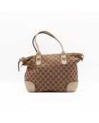 The Gucci Charmy draagtas beige/bruin- 36x24x13 cm- Zeer goede staat