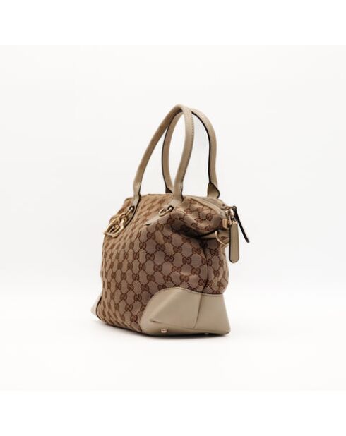 The Gucci Charmy Tragetasche beige/braun- 36x24x13 cm- Sehr guter Zustand