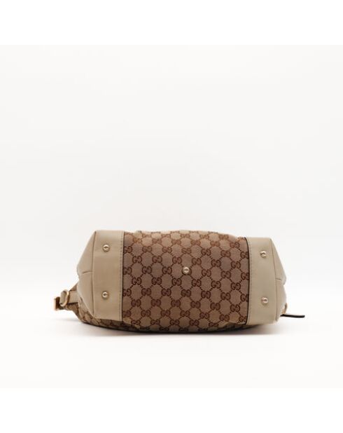 The Gucci Charmy Tragetasche beige/braun- 36x24x13 cm- Sehr guter Zustand