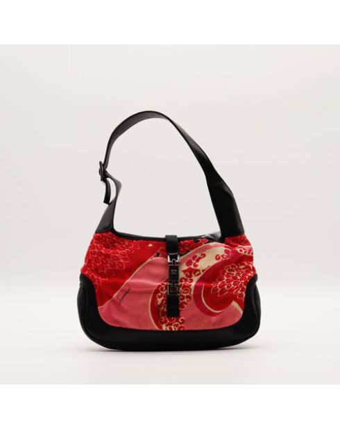 Le Jackie Gucci Noir/Rouge- 30x20x4 cm - Bon état