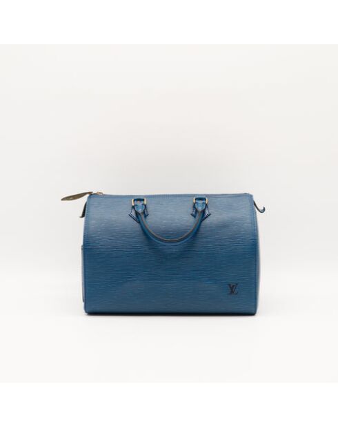 Le Speedy 30 Épi Bleu Louis Vuitton- 30x21x17 cm -Bon état