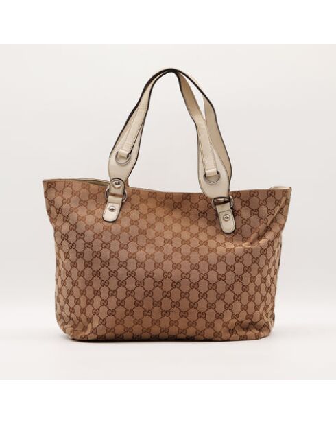 Le Tote Bag Gucci Horsebit beige- 43x28x15 cm -Très bon état