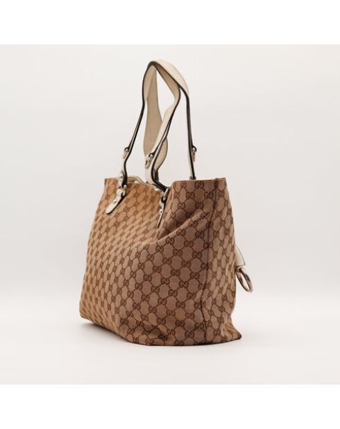 Le Tote Bag Gucci Horsebit beige- 43x28x15 cm -Très bon état