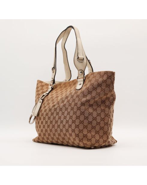 Le Tote Bag Gucci Horsebit beige- 43x28x15 cm -Très bon état