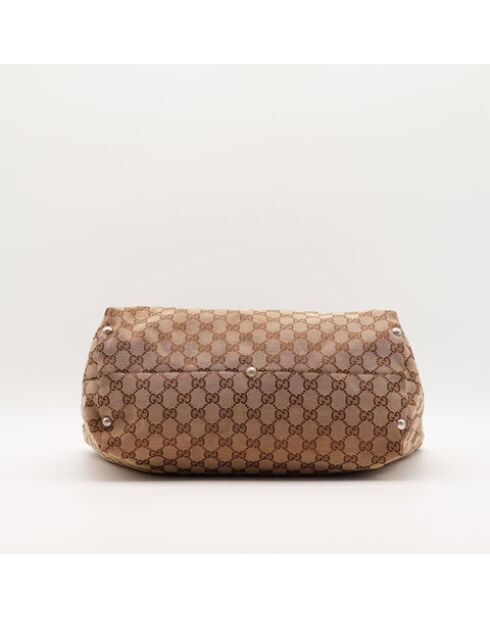 Le Tote Bag Gucci Horsebit beige- 43x28x15 cm -Très bon état