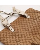 Die beigefarbene Gucci Horsebit Tragetasche - 43x28x15 cm - Sehr guter Zustand