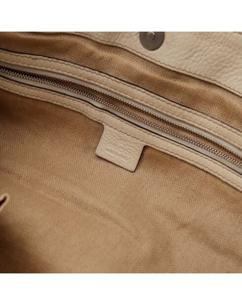 Die beigefarbene Gucci Horsebit Tragetasche - 43x28x15 cm - Sehr guter Zustand