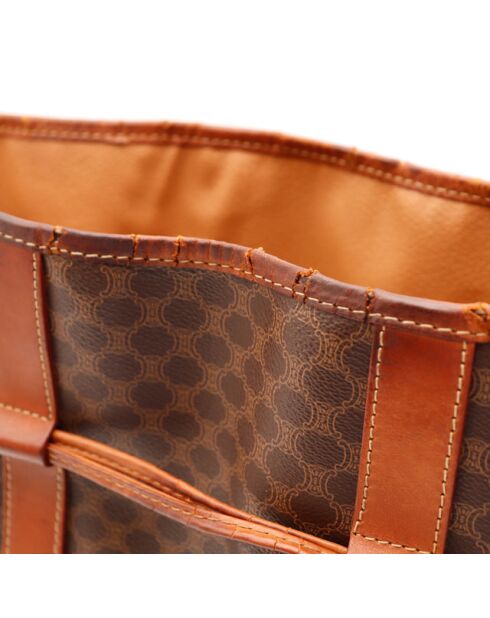 Le Seau Celine Macadam- marron -26x32,5x14 cm- Bon état