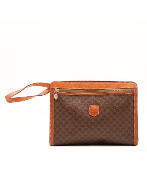 La custodia Celine Dragonne marrone scuro - 23x17 cm - Ottime condizioni